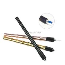 10 шт бамбуковая форма ручная Татуировка ручка для постоянного макияжа машина ручка для микроблейдинга Бесплатный подарок 5 шт микрорежущее лезвие иглы