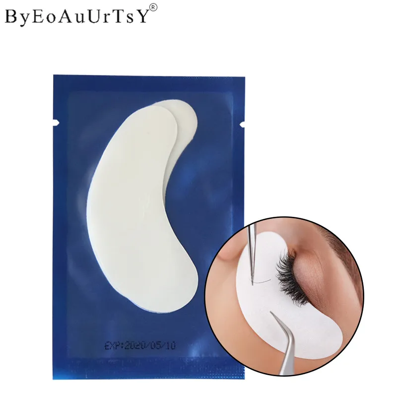 

100 pairs Line Free Under Eye Pads Lash Extension Eye Pads Eyelash Extension Paper Patches Professional Paper Sticker