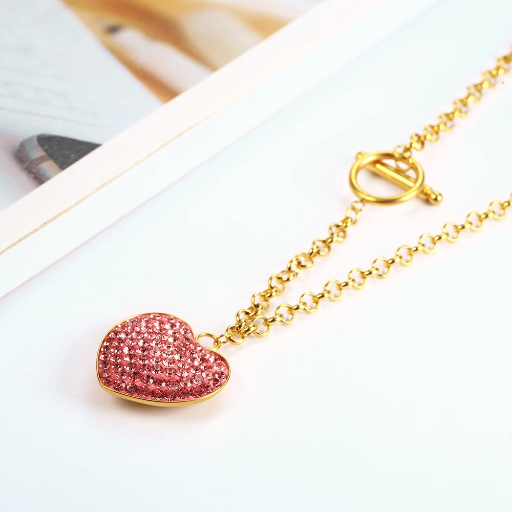 Jewelry Sets Jewelry Set Women Earrings Chain Necklace Stainless Steel Jewelry Woman Fashion Jewelry Sets Heart Necklace Earrings Set Jewellery Accessories