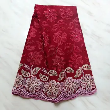 

Madison 2019 Swiss Lace Fabric African Latest Luxury Lace Fabric New Dubai Lace Cotton Fabric Embroidery Swiss Voile Lace