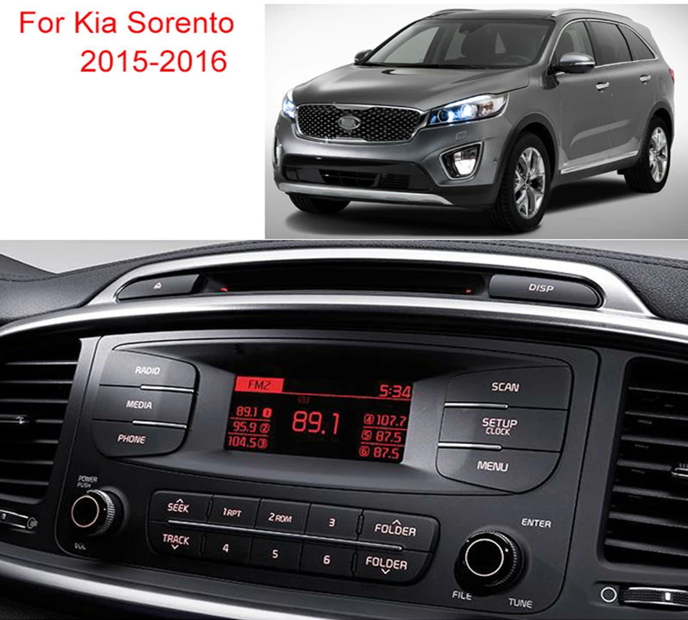 Flash Deal 9" Android 8.1 Quad Core Car Radio DVD GPS Multimedia Player for Kia Sorento 2015 With 2GB RAM Bluetooth WIFI Mirror-link DVR 1