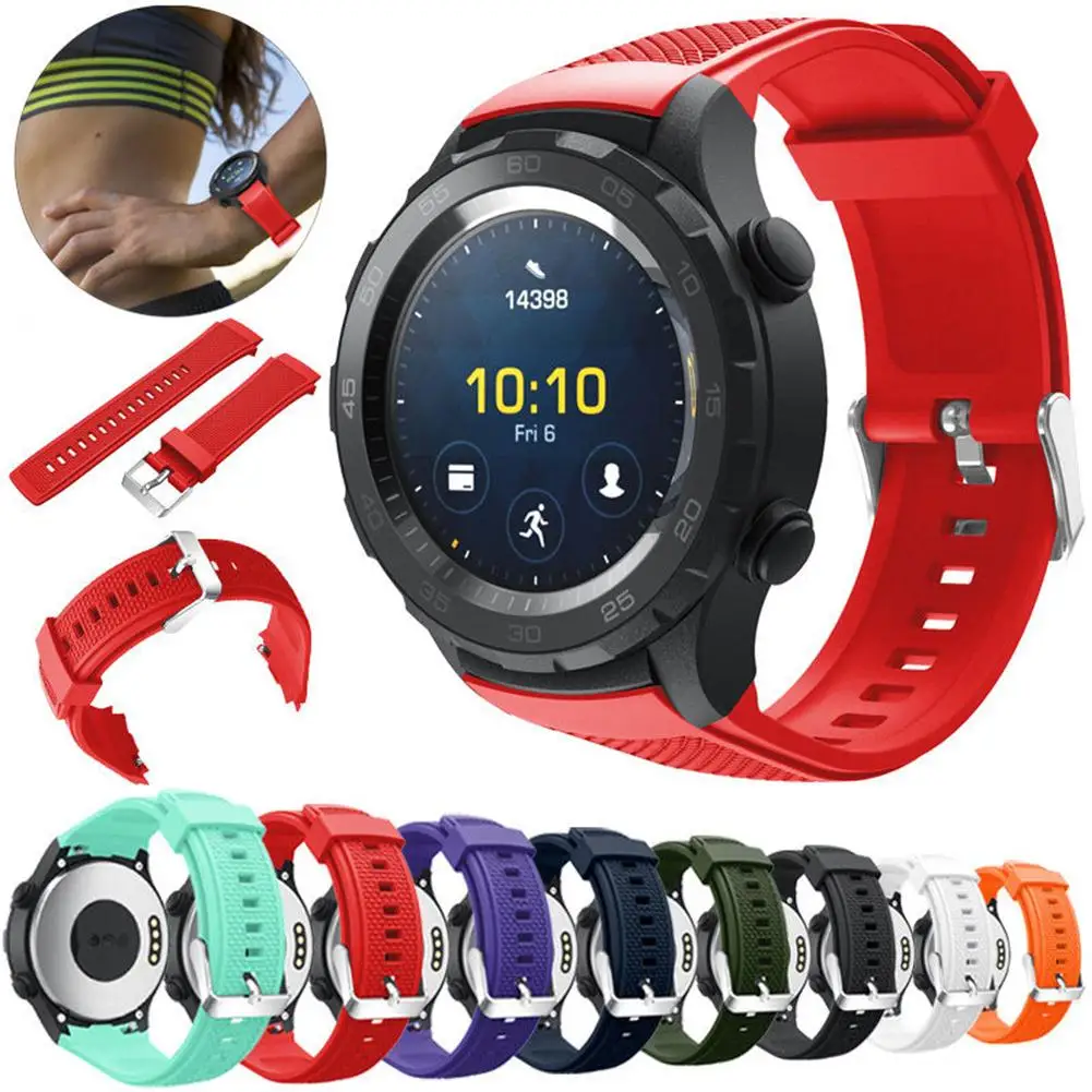 

Soft Silicone Sport Watchband Bracelet Wrist Strap for Huawei Watch 2 20mm