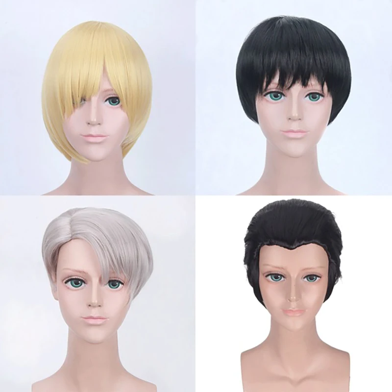 Аниме Юри! Парик для косплея по льду Katsuki Yuuri Plisetsky Yurio синтетические волосы Виктор