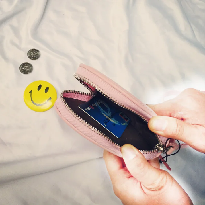 Модный корейский шикарный женский кошелек с сердечком, маленький кошелек из искусственной кожи для монет, женский клатч на молнии, кошелек для денег, держатель для банковских карт, сумка