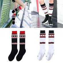 JAYCOSIN носки Для женщин девочек хлопок новинка носки с принтом в полоску Повседневное Дамы Спорт уличная Длинные трубки Колена Носок May3 P30