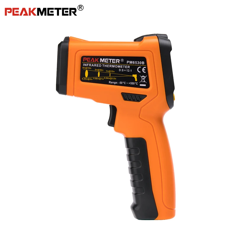 PEAKMETER PM6530B лазерный ЖК цифровой ИК инфракрасный термометр измеритель температуры