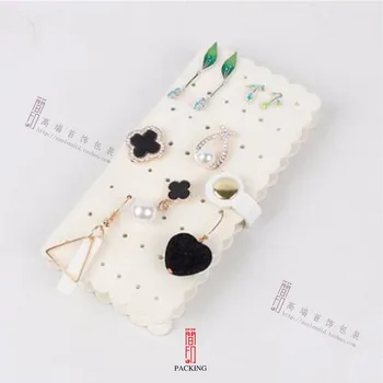 

12*6cm Jewelry Travel packet Package Or Cosmetic bags for Dangle Stud Clip Earrings Free Shipping