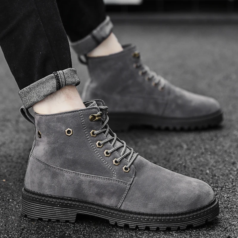 Классические мужские ботинки Doc Martins 2018 Британские кожаные военные Dr