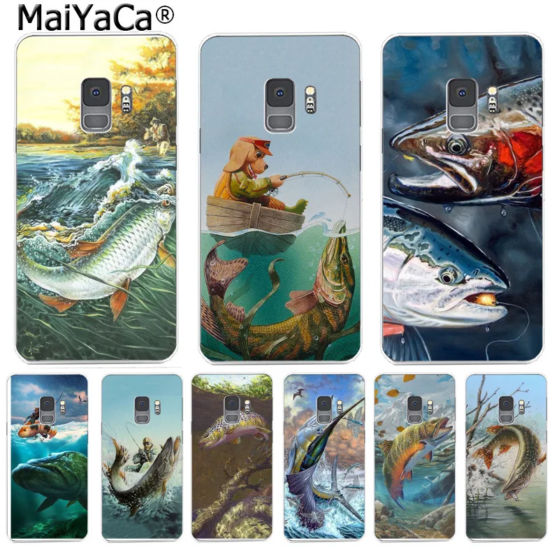 MaiYaCa форель панель Живопись Рыба Рыбалка Спорт милый чехол для телефона Samsung S9 plus