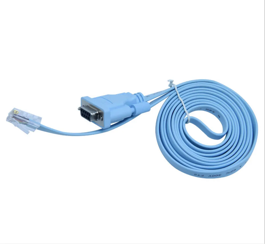 

Direct RJ45 line light blue network cable to serial cable conversion cable LOV