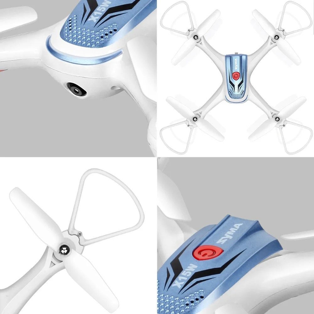 2 батареи SYMA Officail X15W Дрон с камерой HD 0.3MP FPV в реальном времени передача RC вертолет