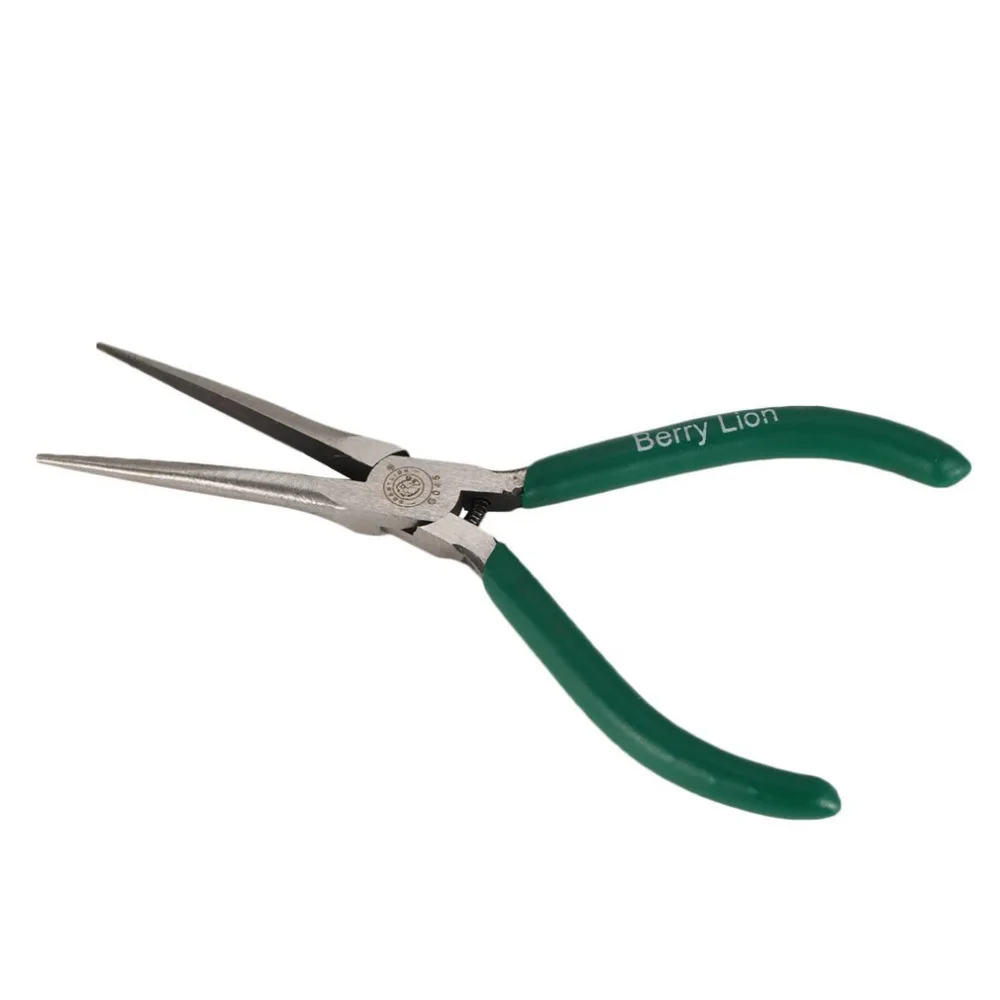 BERRYLION G085 5 externa curva alicates larga aguja curvada Mini Reparación de mano DIY herramienta de precisión artesanal de Pinzas