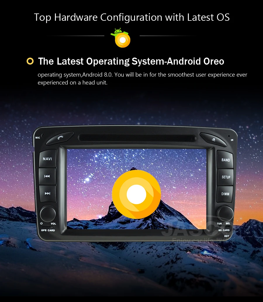 Clearance 4G RAM Android 8.0Car DVD Stereo for Mercedes/Benz//W209/W203/W208/W463/Vaneo/Viano/Vito Radio GPS Navigation Video Audio 4