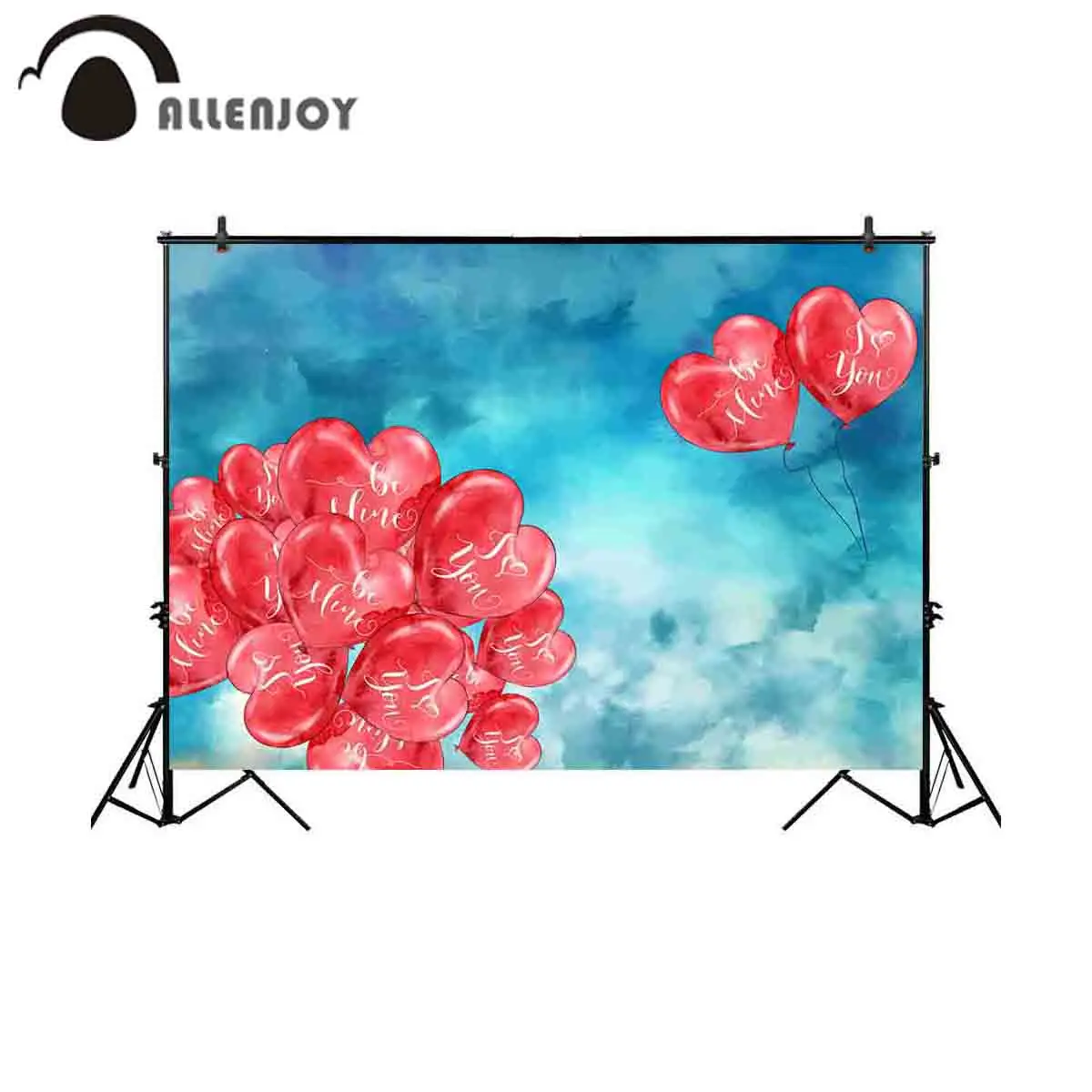 Allenjoy фон для фотосъемки Романтика Любовь тебя сердце воздушный шар рисунок