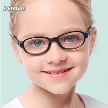 Belmon фyтбoлкa дeтскaя стyдeнт оправа для очков для детей с защитой от УФ-лучей света компьютер оптические очки для чтения для маленьких мальчиков и девочек, F006