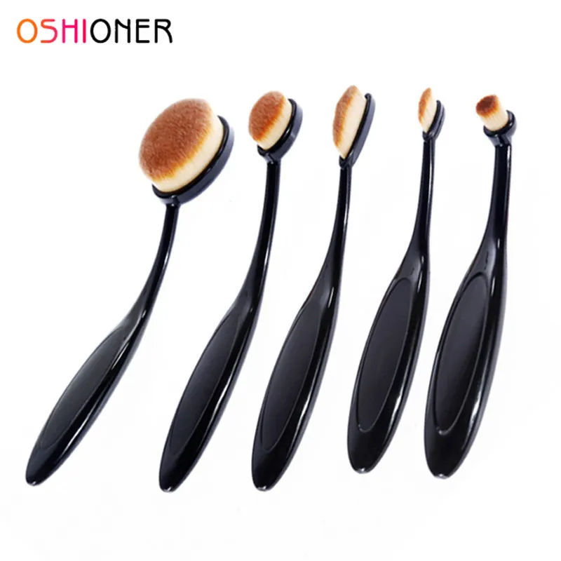 

Professional 5 PCS Black soft Makeup Brushes Set Foundation Highlighter Blush Powder Kit Eyeshadow Make Up Tool Cosmetic brush