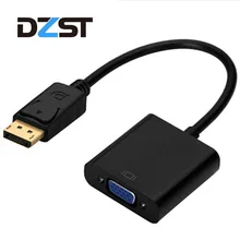 Dzlst DisplayPort мужчин и женщин VGA кабель адаптер конвертер DP VGA Кабель-адаптер для проекторов D ТВ hdvd плеер 1080 P