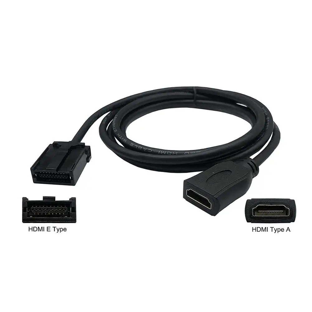 HDMI E тип к AM HDMI кабель HD видео кабель Тип E разъем micro-HDMI Женский к HDMI Мужской Кабель-адаптер для автомобиля цифрового ТВ HD Mon