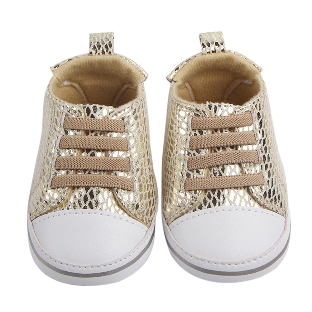 Newborn Baby Crib Shoes Girls Sneakers Infant Lace-up Tenis Soft Sole loafers Toddler Boys Slippers for Little Kids Shower Gifts