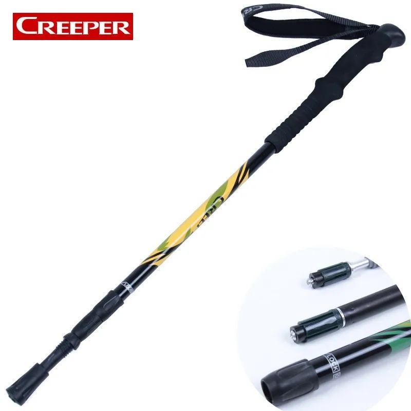 Mountain Climbing Cane Walking Sticks Telescopic Baton Trekking Hiking
