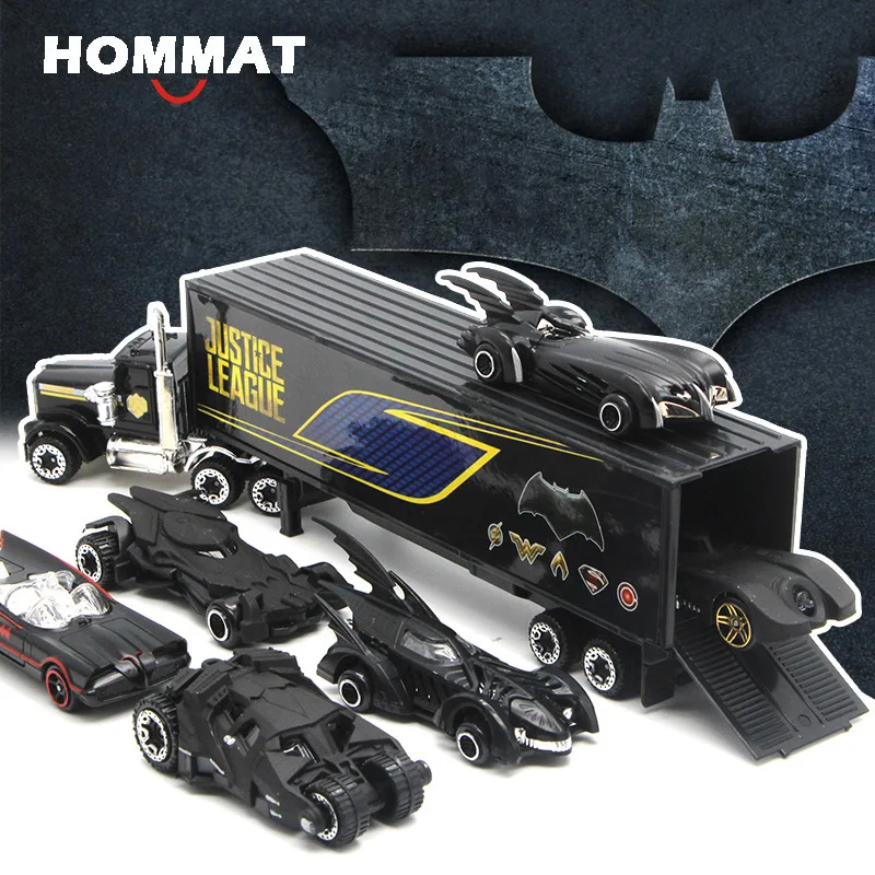 HOMMAT Горячая школьного автобуса 1: 64 весы колесная колея Batman Batmobile модель