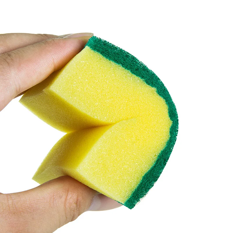 

10*7*3.3cm Home Sponge Wipe Kitchen Brush Pot Dishwashing High Density Sand Sponge Scouring Pad Cleaning Rag 10PCS/set Wholesale