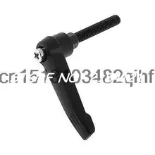 Black Metal L Форма 6 мм х 35 мм Резьба Машины Регулируемая Рукоятка