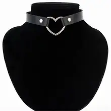 Meajoe, модное, сексуальное, панк, готическое, кожаное, сердце, шипованное, колье, ожерелье, винтажное, очаровательное, круглый воротник, ожерелье, s, для женщин, ювелирное изделие, подарок