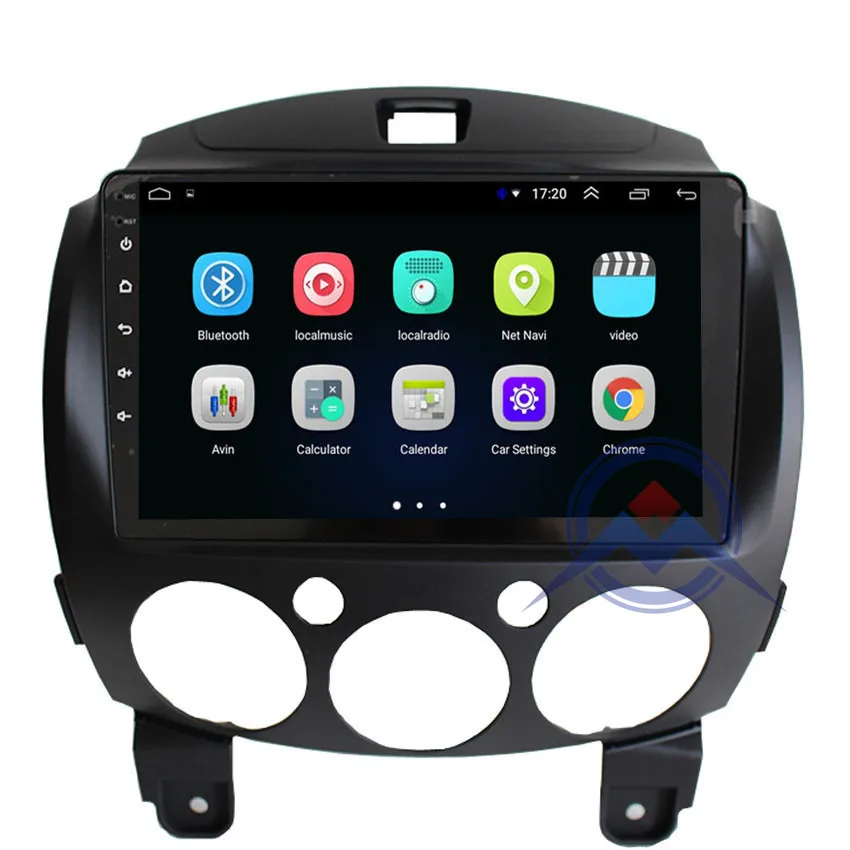 Discount ZOHANAVI 9inch 2.5 D Android car Multimedia Player For Mazda 2 2007- 2014 Car auto  Radio DVD Player GPS Navigation map 1