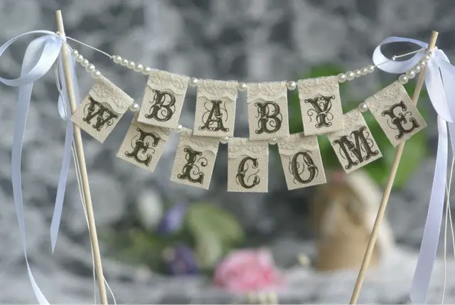 welcome home baby boy banner