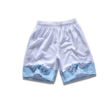 Летние новые волнистые мужские модные хлопковые шорты в стиле кэжуал черно-белые европейские размеры