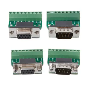 

DB9 Male/Female D-SUB Adapter Plate Connector RS232 Serial To Terminal Board Signal Module