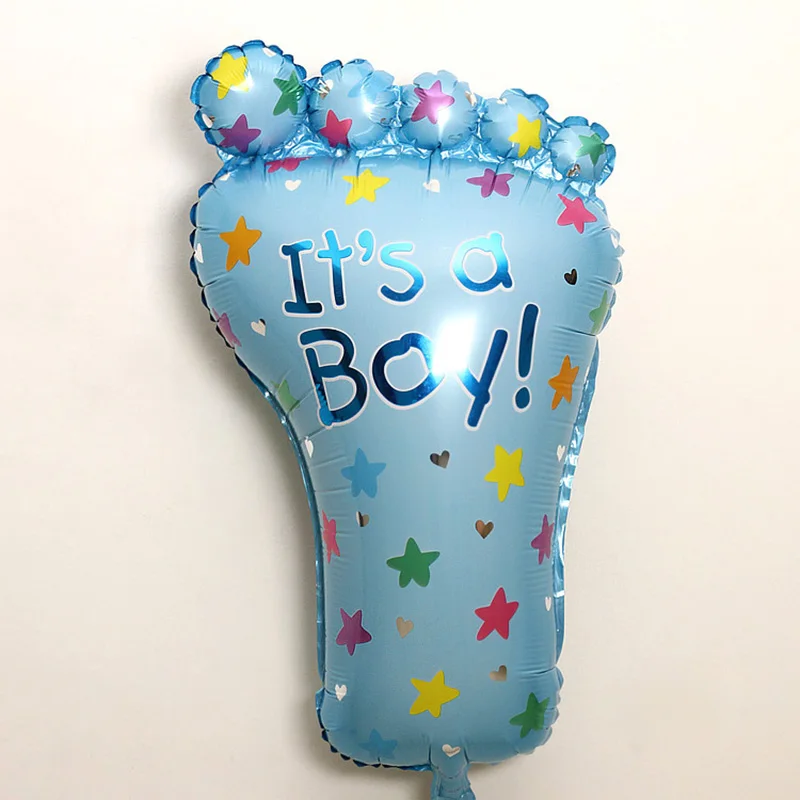 Его мальчик/девушка прекрасный шар в форме ножки Baby Shower стопы Алюминий Фольга
