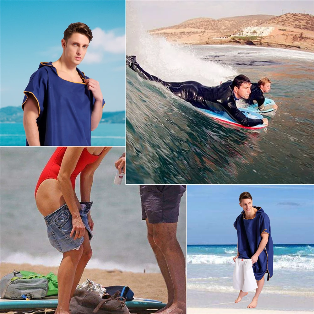 Zipsoft Beach Towel Absorbent Microfiber Changing Poncho Mulitcolor Hooded 91*109cm Easy for Cloth on 2017|towel absorb|absorbent microfiberhooded