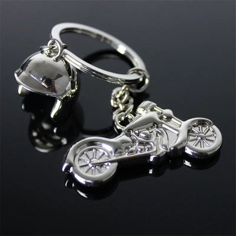 High Quality The Helmet of Harley Motor Keychain Keyring Creative Motorcycle Key Chain Ring