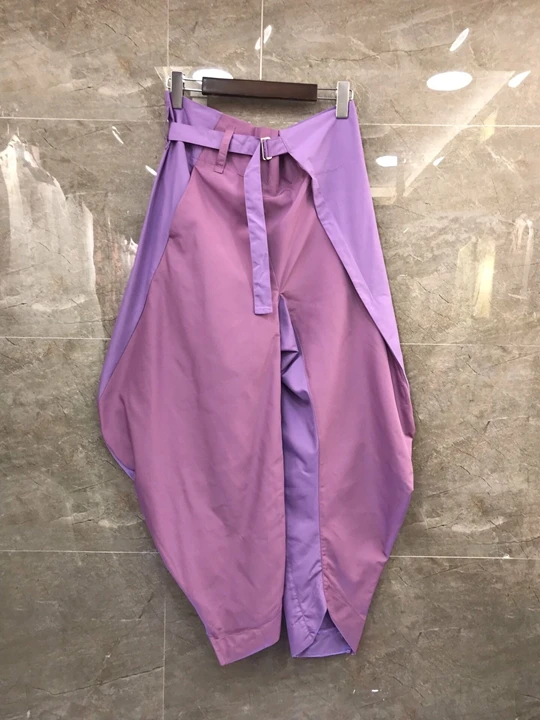 

2019 Xia Xin Woman's Irregular Cut-out Pants 630