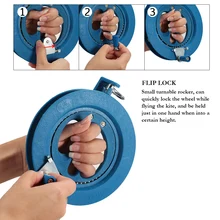 Высокое качество на открытом воздухе он украшен круглыми синими сцепление Пластик ABS 16/18 см катушка для бумажного змея в силе IKEA с веревкой для активного отдыха и занятий спортом пляжные летающие змеи и аксессуары