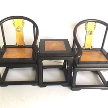 Миниатюрная имитация Ming и мебель Qing модели ebony деревянные изделия орнаменты золото Phoebe кресло, мебель