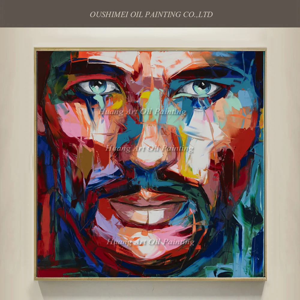 Us 330 50 Di Scontonew Pop Art Dipinto A Mano Personaggi Famosi Ritratto Pittura A Olio Su Tela Astratta Coltello Volto Umano Acrilico Carattere