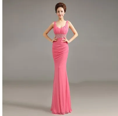Реальное изображение, вечерние платья с сердечками вечерние, вечерние длинные платья, vestido de festa, robe de soiree, vestidos de novia, 0562 - Цвет: Pink