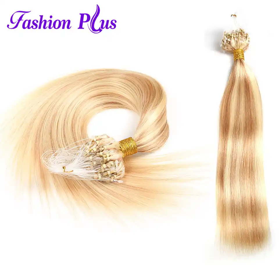Fashion Plus Micro Loop Hair Extensions Human Hair Extension With