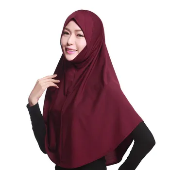 

Women head scarf Muslim Stretch Turban Hat Chemo Cap Hair Loss Head Scarf Wrap Cap Cotton comfortable newly c0411