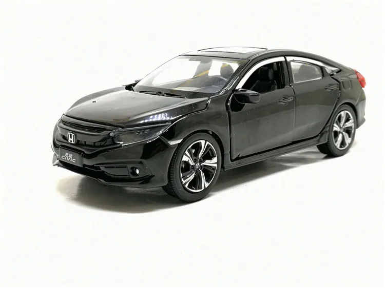 1/32 весы HONDA CIVIC моделирования игрушечного автомобиля металла литья под давлением модель с отступить звук светильник детские игрушки подарок на день рождения