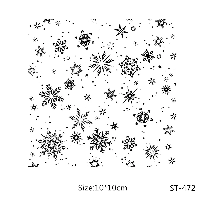 

AZSGBeautiful snowflake Transparent Silicone Clear Stamps/seal for DIY Scrapbooking/Card Making/Photo Album Decoration Supplies