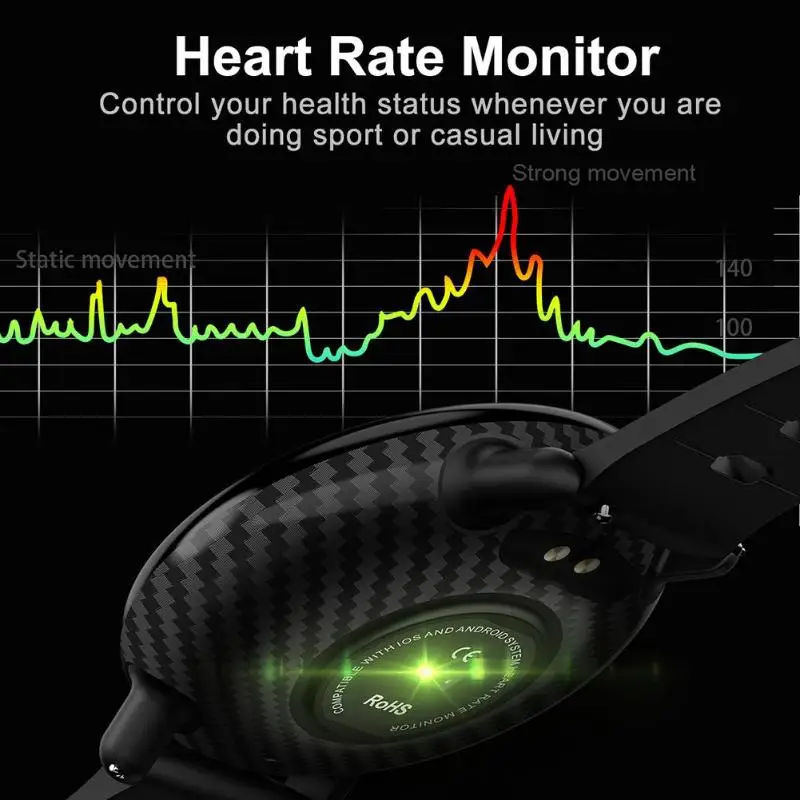 K1 Смарт IP68 Водонепроницаемый сердечного ритма крови Давление монитор IPS полный стилус для сенсорного экрана для Android IOS смарт-браслет