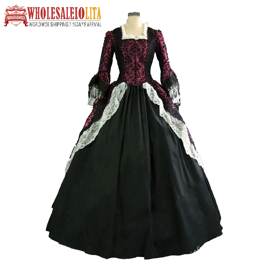 Винтажные костюмы 1860 s Civil War Southern Belle бальное платье/готическое платье лолиты викторианские платья