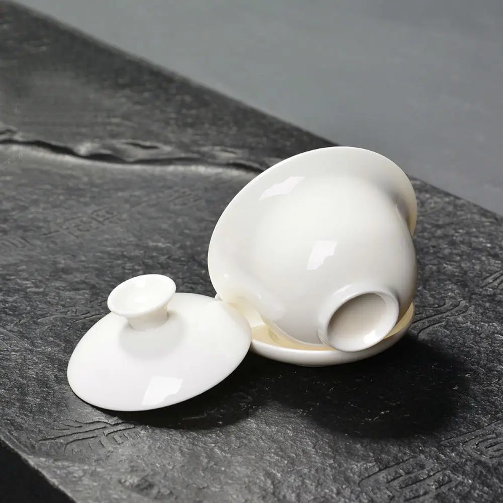 Мини чай Gongfu из белого фарфора Gaiwan 70 мл 2 37 унций|gaiwan porcelain|porcelain teawhite gaiwan |