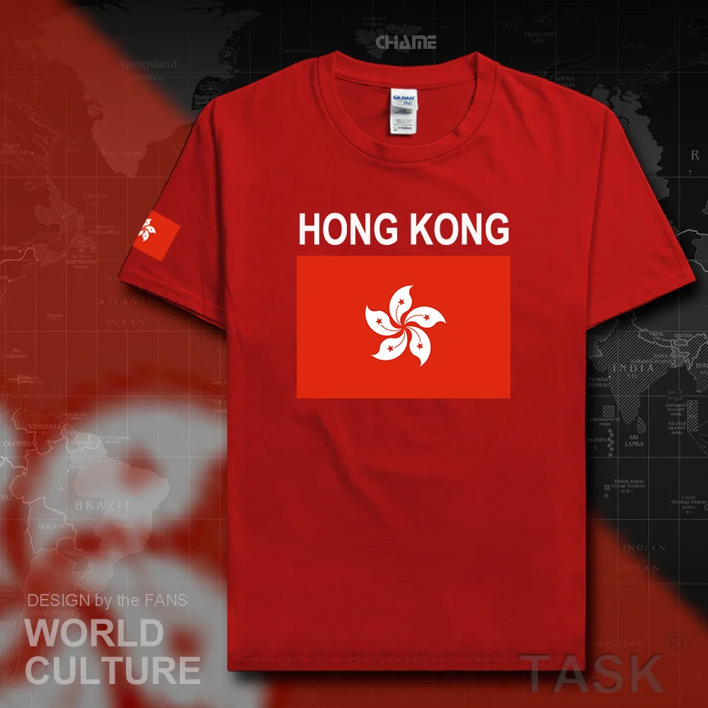 Hong Kong mens t shirts 2017 jerseys nations tshirt cotton t shirt HongKong fitness China gyms