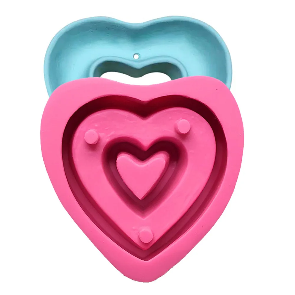 Силиконовая форма Love пресс формы для цветочных горшков украшение дома бетонный