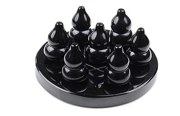 

Natural obsidian gourd seven array decoration apotropaic home Free shipping